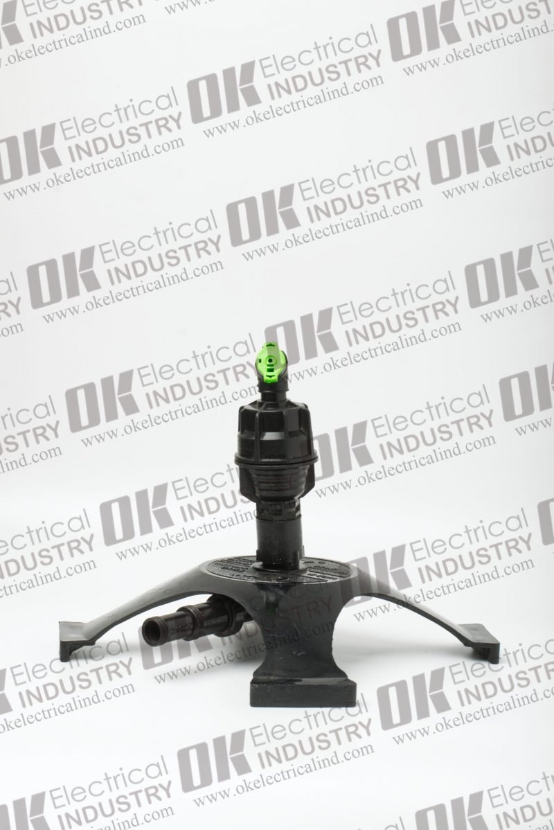 Agricultural sprinkler wobbler with base