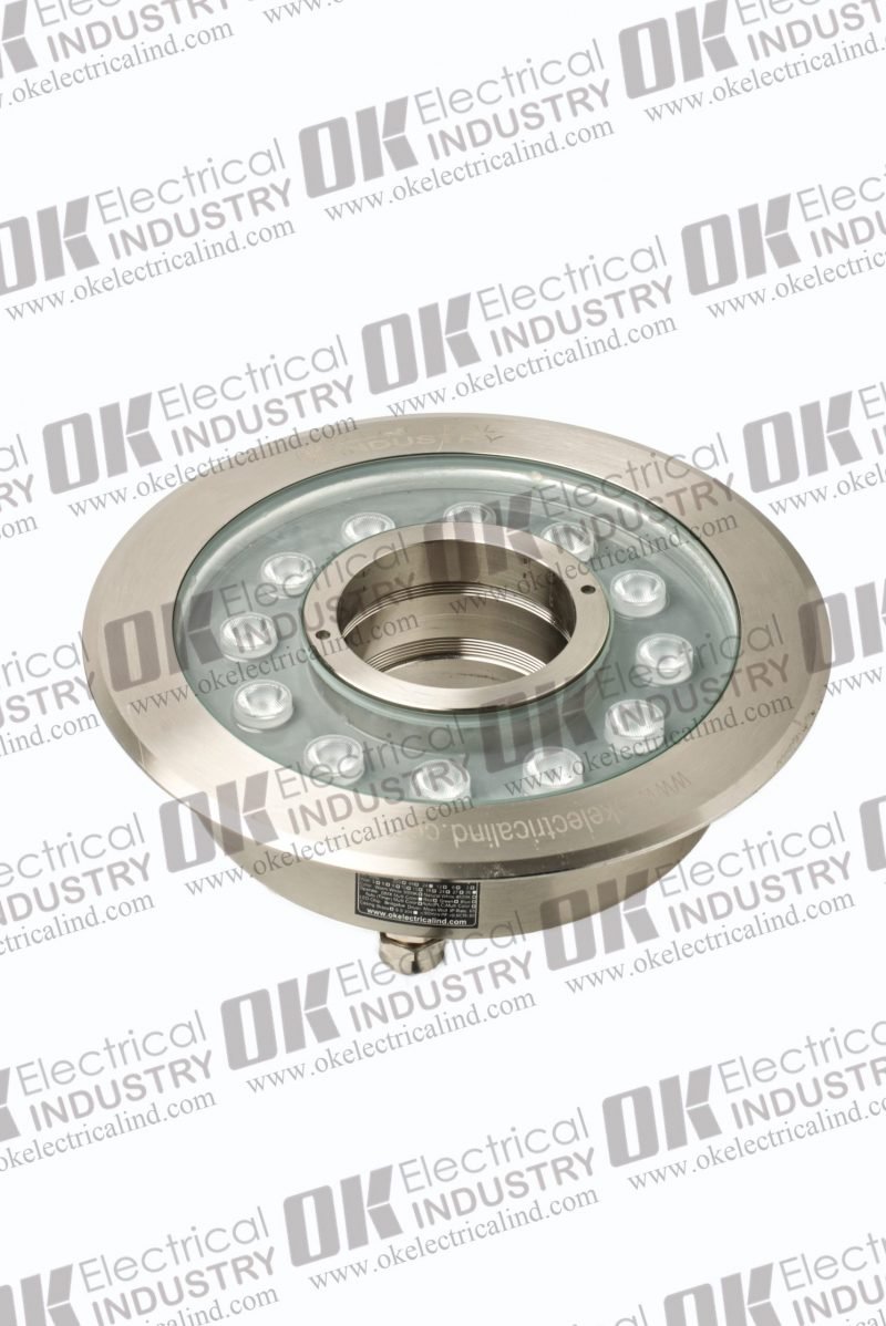 SS Submersible LED light 36 Watt RGBW with Center Hole