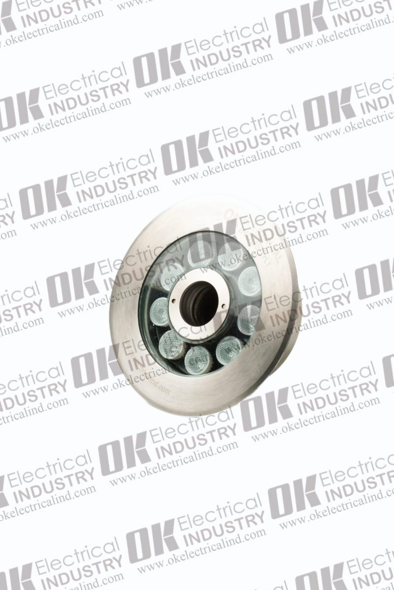 SS Submersible LED light 9 Watt Warm White with Center Hole