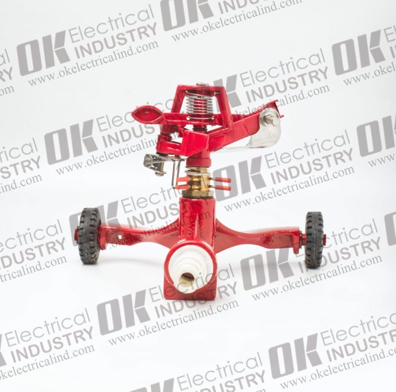 Agricultural Red Sprinkler 1/2" Aluminum with Trolley - PC